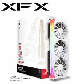 XFX ｜エックスエフエックス XFX Mercury AMD Radeon RX 9070XT White OC Gaming Edition with RGB搭載 16GB ハイエンドモデル グラフィックボード（ホワイト） RX-97TRGBBW9-GP/U