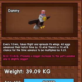 ハクトウワシ39kg5匹 | ロブロックス(ROBLOX)のアカウントデータ、RMTの販売・買取一覧