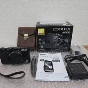 ★美品！Nikon デジタルカメラ COOLPIX A900 ブラック レザーケース付★