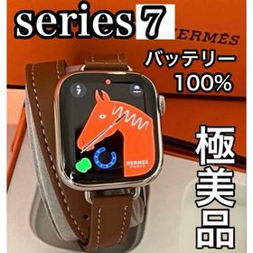 アップルウォッチ(Apple Watch)の極美品 Apple Watch HERMES series7 41mm(腕時計)