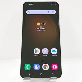 Galaxy S23 SCG19 au クリーム 送料無料 即決 本体 c11482