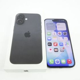 111s SIMフリー iPhone 16 128GB ブラック MYDQ3J/A バッテリー最大容量98％ ※中古/利用-