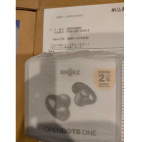 OpenDots ONEブランド：Shokzブラック 未開封品 イヤーカフ (ヘッドフォン/イヤフォン)