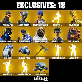 [全機種対応/メアド即変更可能]エリエジェ/ブルーニット/トレイル/ザ･リーパー/複雑なんだ | フォートナイト(Fortnite)のアカウントデータ、RMTの販売・買取一覧