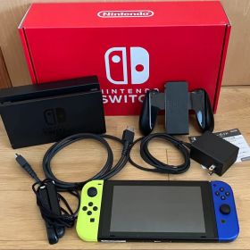 美品！Nintendo Switch 本体 付属品あり 箱付き イエロー/ブルー