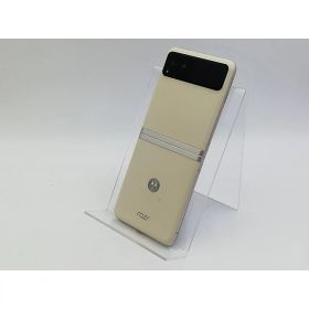 【中古】MOTOROLA 国内版 【SIMフリー】 motorola razr 40 バニラクリーム 8GB 256GB PAYC0001JP【大宮東口】保証期間1ヶ月【ランクB】