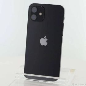 〔中古品〕 iPhone12 64GB ブラック MGHN3J／A SIMフリー【262】