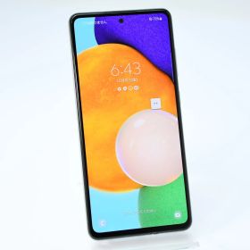 【液晶美品】SIMフリー docomo Galaxy A52 5G SC-53B オーサムホワイト