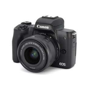 Canon ミラーレス一眼カメラ EOS Kiss M2 標準ズームレンズキット ブラック KISSM2BK-1545