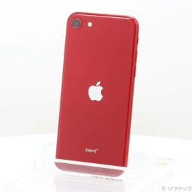 【中古】Apple(アップル) iPhone SE 第3世代 64GB プロダクトレッド MMYE3J／A SIMフリー 【352-ud】