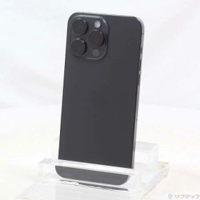 【中古】Apple(アップル) iPhone15 Pro Max 256GB ブラックチタニウム MU6P3J／A SIMフリー 【305-ud】
