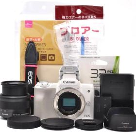■ 美品 ■ キャノン Canon EOS Kiss M ホワイトレンズキット