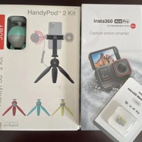 【お得3点セット】Insta360+メモリーカード+三脚
