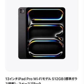 Apple iPad Pro（M4) 13インチ Wi-fiモデル 512GB