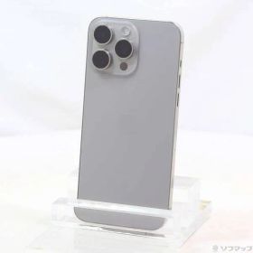 〔中古品〕 iPhone15 Pro Max 256GB ナチュラルチタニウム MU6R3J／A SIMフリー【348】