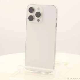 〔中古品〕 iPhone15 Pro Max 256GB ホワイトチタニウム MU6Q3J／A SIMフリー【344】