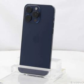 〔中古品〕 iPhone15 Pro Max 256GB ブルーチタニウム MU6T3J／A SIMフリー【377】