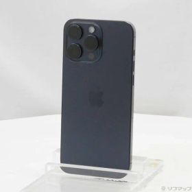 〔中古品〕 iPhone15 Pro Max 256GB ブルーチタニウム MU6T3J／A SIMフリー【269】