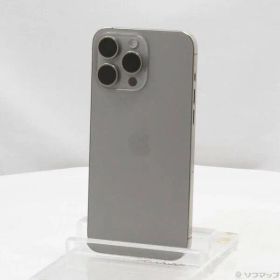 〔中古品〕 iPhone15 Pro Max 256GB ナチュラルチタニウム MU6R3J／A SIMフリー【377】