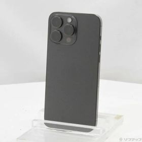 〔中古品〕 iPhone15 Pro Max 256GB ブラックチタニウム MU6P3J／A SIMフリー【349】