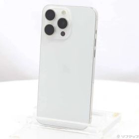 〔中古品〕 iPhone15 Pro Max 256GB ホワイトチタニウム MU6Q3J／A SIMフリー【349】