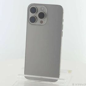 〔中古品〕 iPhone15 Pro Max 256GB ナチュラルチタニウム MU6R3J／A SIMフリー【269】