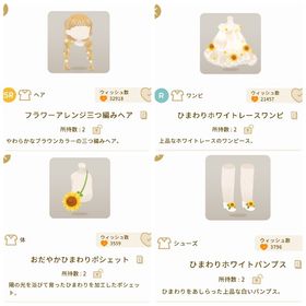 夕陽の空とひまわり畑F4点セット | リヴリーアイランドのアイテム、RMTの販売・買取一覧