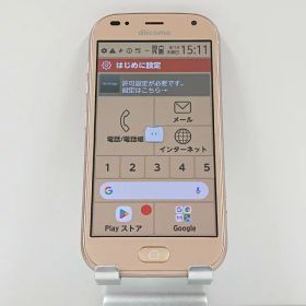 らくらくスマートフォン me F-01L ドコモ ゴールド 送料無料 本体 c13933 【中古】