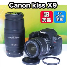 美品✨Wi-Fi搭載✨Canon kiss X9 ダブルレンズセット 手ぶれ補正