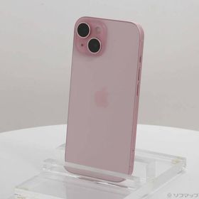 〔中古〕Apple(アップル) iPhone15 128GB ピンク MTMJ3J／A SIMフリー〔305-ud〕