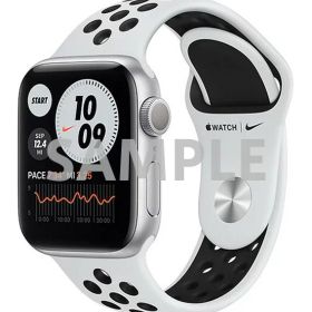 【中古】【安心保証】 Series6[40mm/GPS]アルミ シルバー Apple Watch Nike