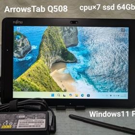 Fujitsu-ARROWS Tab Q508/SE (CPU7 SSD 64GB /Windows11