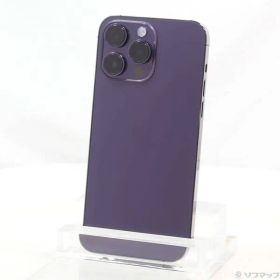 〔中古品〕 iPhone14 Pro Max 256GB ディープパープル MQ9E3J／A SIMフリー【276】