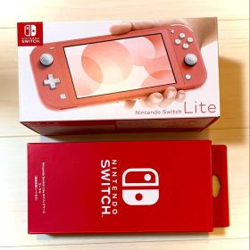 Nintendo Switch Lite コーラル ピンク 専用ケース セット