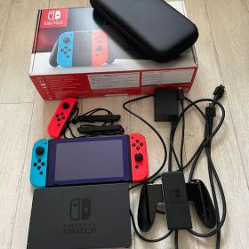 中古品 初期化済 Nintendo Switch 本体 ケース付 予備リモコン