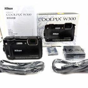 極美品 Nikon COOLPIX W300デジカメ ブラック ニコン
