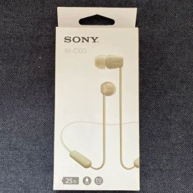 SONY WI-C100 ワイヤレスイヤホン ベージュ
