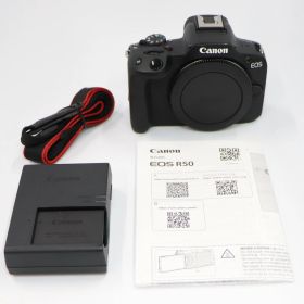 [中古] CANON EOS R50 ボディ ミラーレス一眼 ブラック [良い(B)]