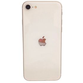 Apple iPhoneSE3 64GB MMYD3J/A ホワイト SIMロックなし NW利用制限:Docomo〇 バッテリー最大容量75％ ※カメラ黒点あり 【中古】 JA-25628