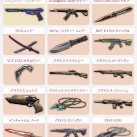 vctカラムビット 2025チャンピオンセット等あり | VALORANT(ヴァロラント)のアカウントデータ、RMTの販売・買取一覧