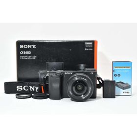 ソニー(SONY)の■ショット数1925回■美品■SONY α6400 パワーズームキット(ミラーレス一眼)