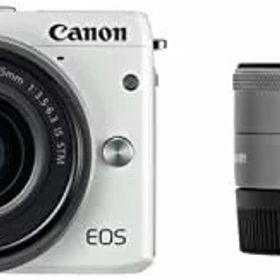 【中古】Canon ミラーレス一眼カメラ EOS M3 ダブルレンズキット(ホワイト) EF-M15-45mm F3.5-6.3 IS STM EF-M22mm F2 STM 付属 EOSM3WH-WLK2