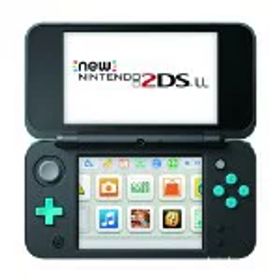【中古】 Newニンテンドー2DS LL：ブラック×ターコイズ（JANSBAAA）／本体（携帯ゲーム機）