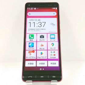 BASIO4 KYV47 au ワインレッド 送料無料 本体 c15283 【中古】