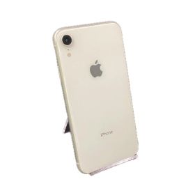 iPhone XR 128GB ホワイト au 白ロム 動作確認済 82%【全額返金保証】【最速発送】