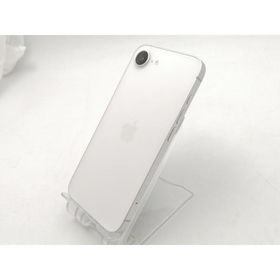 【中古】Apple docomo 【SIMフリー】iPhone 16e 128GB ホワイト MD1R4J/A【ECセンター】保証期間１ヶ月【ランクA】