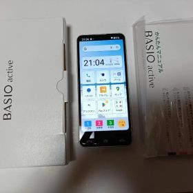 ☆ au BASIO active SHG09 シルバー SIMロック解除済
