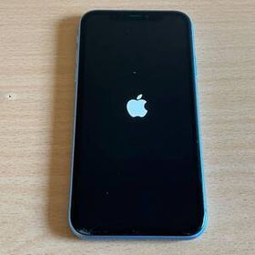 152-0277 Apple iPhone XR MT0E2J/A A2106 ブルー 64GB docomo 利用制限○