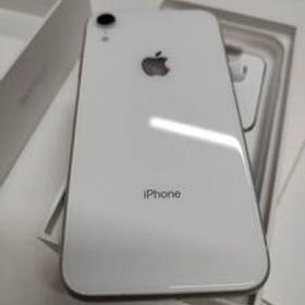 iPhone XR 128GB SIMフリー NT0J2J/A ホワイト バッテリー83% 附属品未使用 美品