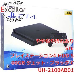 [bn:12] SONY プレイステーション4 500GB ブラック CUH-2100AB01 コントローラーなし 元箱あり